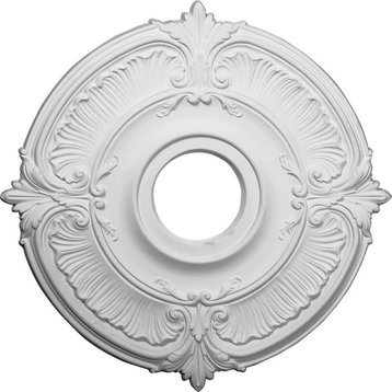 18"OD x 4"ID x 5/8"P Attica Ceiling Medallion, Fits Canopies up to 5"