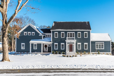 Trendy home design photo in Boston