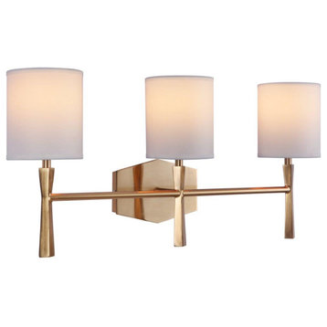 Chatham 3-Light Vanity, Satin Brass