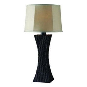Kenroy 32204BRZ Weaver - One Light Outdoor Table Lamp
