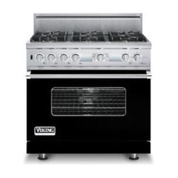 Viking 36" Pro-style Dual-fuel Range, Black Liquid Propane | VDSC536T6BBKLP - Gas Ranges And Electric Ranges