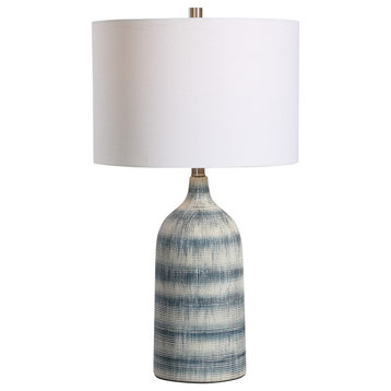 Textured Ceramic Base Table Lamp