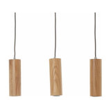 Pipe - modern LED hanging light, oak wood