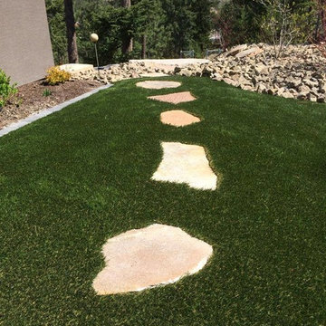 Pavers and Pathways with Artificial Grass