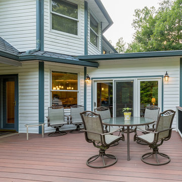 New deck on rear of home.