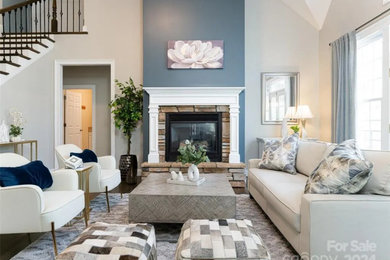 Living room - transitional living room idea in Other