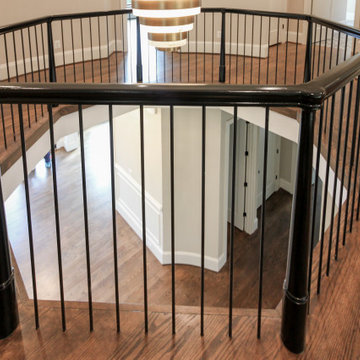 Project #89 | Contemporary Staircase with Rotunda Balcony