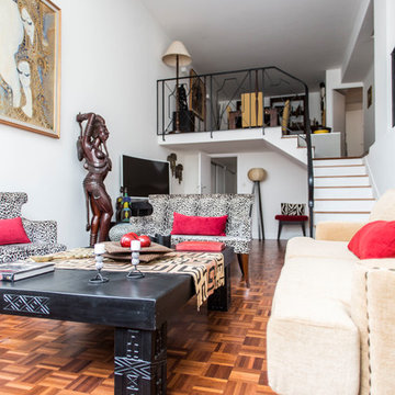 Transformation d'un appartement, touche exotique