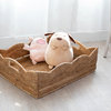 Artifacts Rattan™ Scallop Collection Rectangular Storage Basket, Honey Brown