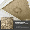 Art3d Decorative Drop Ceiling Tile 2x2ft Glue up, Lay in Ceiling Tile 12-Pack, Antique Gold
