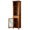 Wooden Bathroom Tall Linen Storage Cabinet