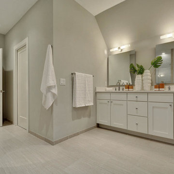 Abigar Modern Farmhouse Master Bathroom - Perch Plans