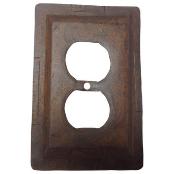 Rustic Tin Switch Plates/Switchplates/Outlet Covers/Plate Covers, Rounded Corner