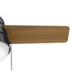Hunter Fan Company 36" Aker Matte Black Ceiling Fan With Light