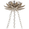 Crystorama 517-SA 6 Light Chandelier in Antique Silver