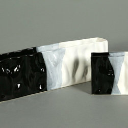 Ripple Rectangular Vases by Alex Marshall Studios - Vases