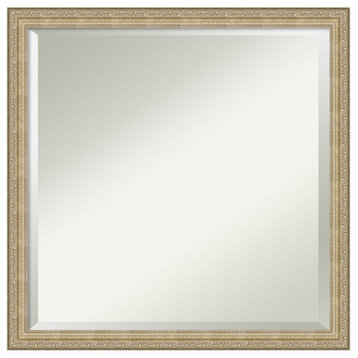 Paris Champagne Beveled Wall Mirror - 22 x 22 in.