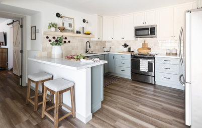 Kitchen of the Week: Soft and Creamy Palette and a New Layout