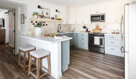 Kitchen of the Week: Soft and Creamy Palette and a New Layout
