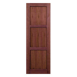 OXFORD - 96&rdquo; WALNUT 3-PANEL SHAKER INTERIOR DOOR 1-3/4&rdquo; - Interior Doors