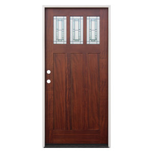 hand right swing door exterior front 2sl 1d entry wood craftsman shaker x80 prehung lite deco left glass prefinished