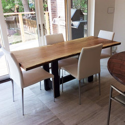 Live Edge Salvaged Maple Dining Table - Dining Tables
