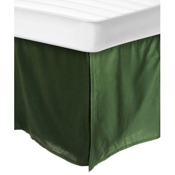 300 Thread Count Egyptian Cotton Bed Skirt, Hunter Green, King