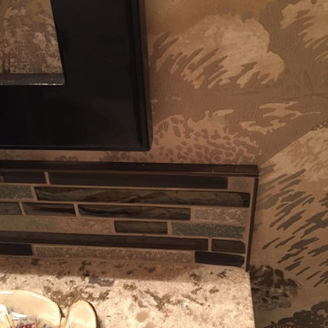 Japanese Inspired Powder Bathroom