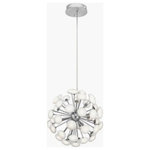 Elan Lighting - Elan Lighting 83279 Kotton - 23.5" 58.8W 49 LED Chandelier - Is it any wonder where this spherical collection gKotton 23.5" 58.8W 4 Satin Nickel Frosted *UL Approved: YES Energy Star Qualified: n/a ADA Certified: n/a  *Number of Lights: Lamp: 49-*Wattage:58.8w LED bulb(s) *Bulb Included:Yes *Bulb Type:LED *Finish Type:Satin Nickel