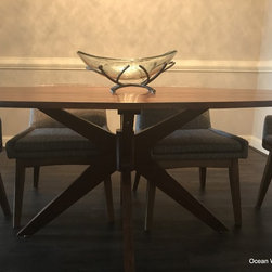 "Montego" Custom Walnut Oval Table - Furniture