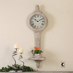 Uttermost Louisa Antiqued Ivory Wall Clocks - Products