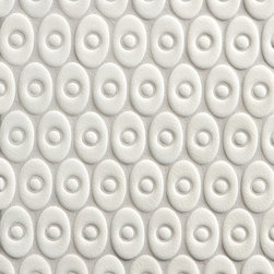 Tilt Alexander Oval in White Crackle - Wall And Floor Tile