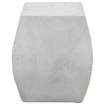Uttermost 25295 Grove 14.5"W Wood Accent Stool - White