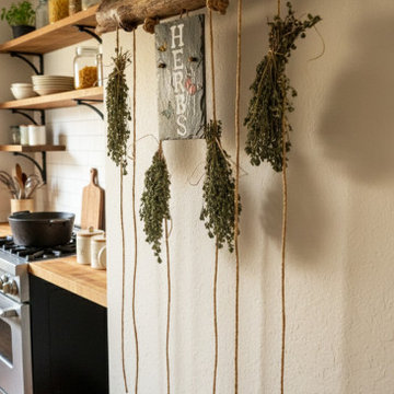Decorative Driftwood Herb Drying Rack Handmade