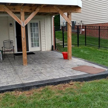J-Stamped concrete patio