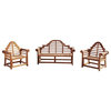 Grade A Teak Lutyens 3 Piece Collection