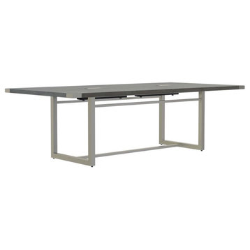 Scranton & Co Conference Table Sitting Height - 8' Stone Gray