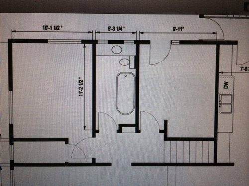 Need Help with 5 X 11 Bathroom Layout!