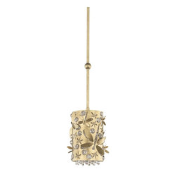 Schonbek Shadow Dance Damselfly Pendant in Heirloom Gold - Pendant Lighting
