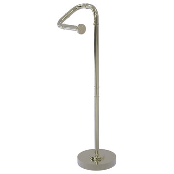 Remi Free Standing Toilet Tissue Stand, Polished Nickel