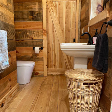 Airbnb Cabin Composting Toilet in New Hampshire