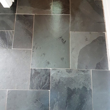 Cleaning and Sealing Riven Slate Floor Tiles in Horsforth