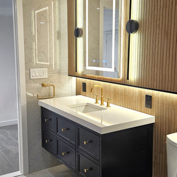 Modern Basement Spa Bathroom