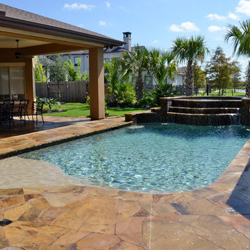 Elevated Spa | Beach Entry Pool