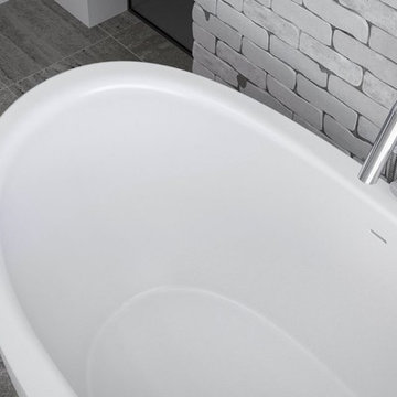 Aquatica Purescape 171 Mini Freestanding Cast Stone Bathtub - Fine Matte