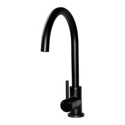 Round Matte Black Kitchen Mixer SKU: MK03 - Kitchen Mixers