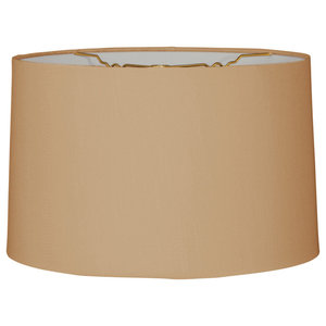 Royal Designs HB-623-16 Shallow Drum Lamp Shade Cowhide 15 x 16 x 10 