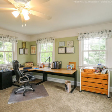 Splendid Home Office with New Windows - Renewal by Andersen Long Island, NY