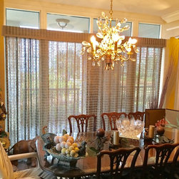 Hunter Douglas Woven Wood Drapery Panels - Condo in Mt. Pleasant, SC - Window Treatments