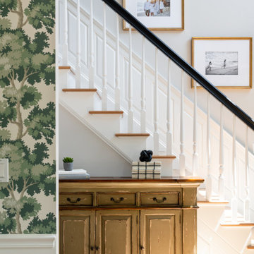 Gorgeous Green & Black Tones in Dining Room Renovation